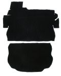 Teppichsatz Kofferaum Ribbed bouclé schwarz Teppich für VW Käfer 1303 Kofferaumteppich Kofferraum